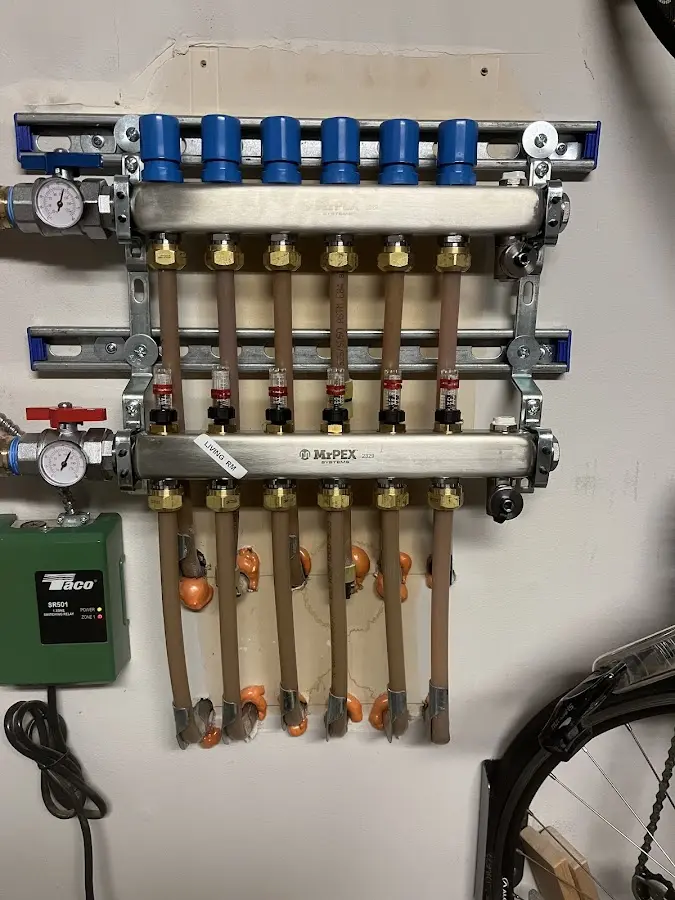 Plumber performing Gas Leak Detection at a residential property in Port Angeles East